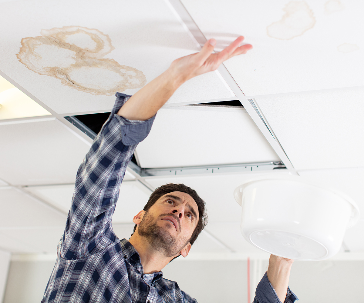 Ceiling stains warn of hidden roof leaks that need attention before winter.