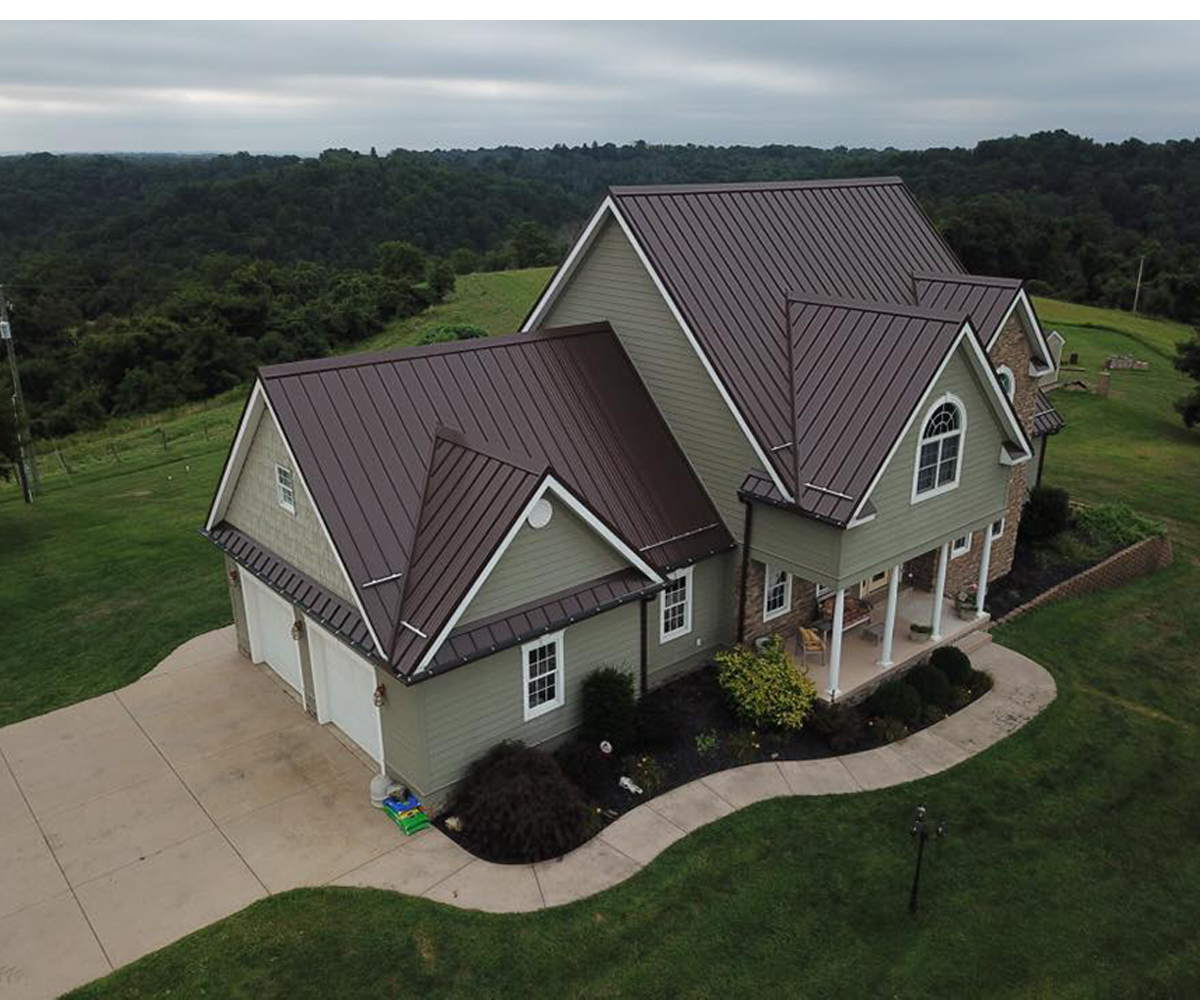 Home with metal roof, understanding building codes for residential requirements.