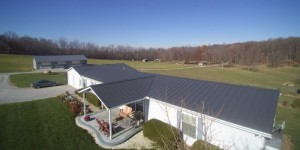 Gray Metal Residential Roofing